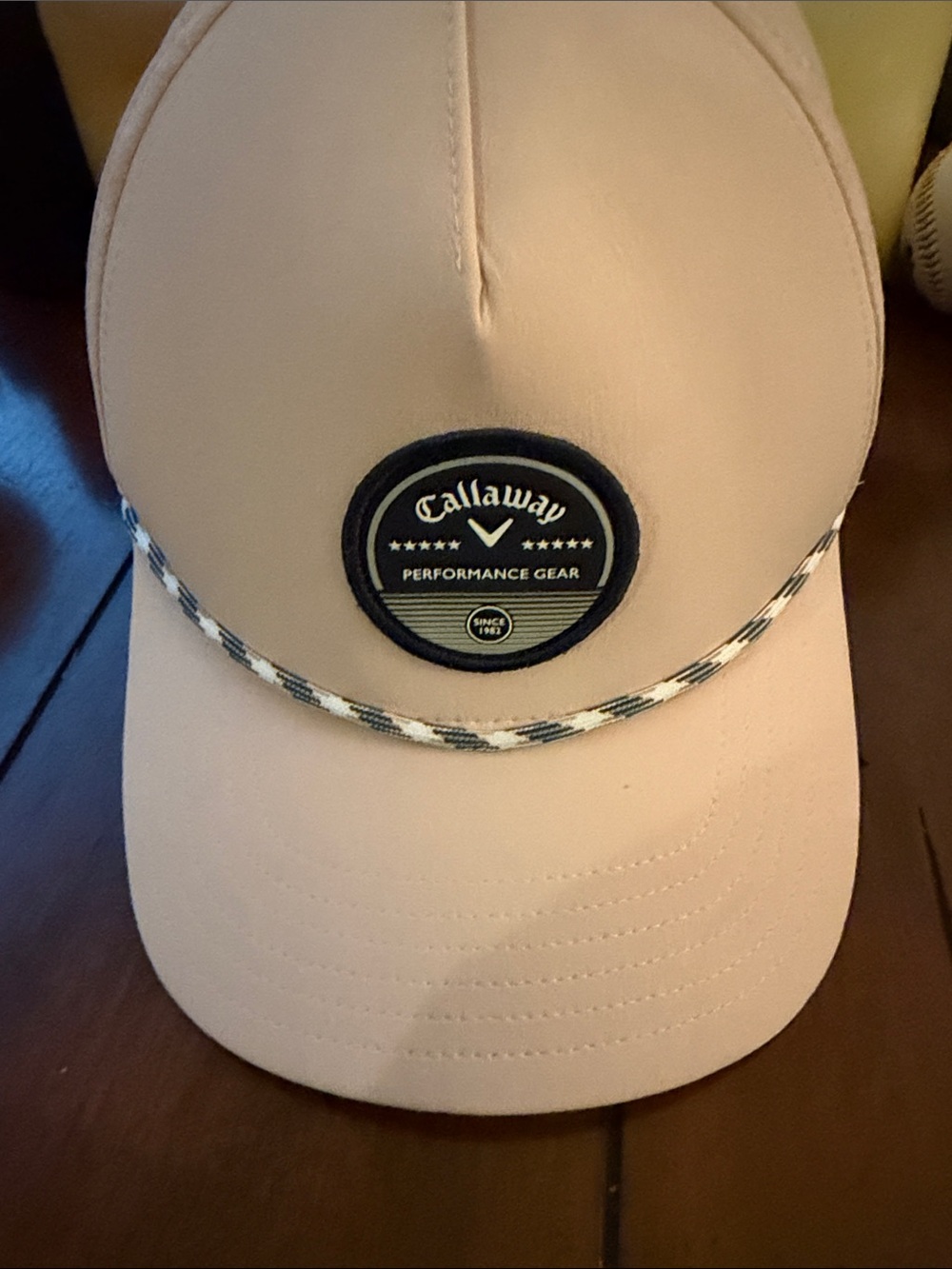 Callaway Blush Pink Rope-Trim Performance Cap